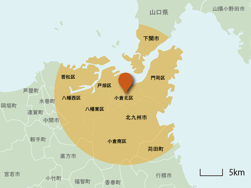 小倉訪問エリアマップ